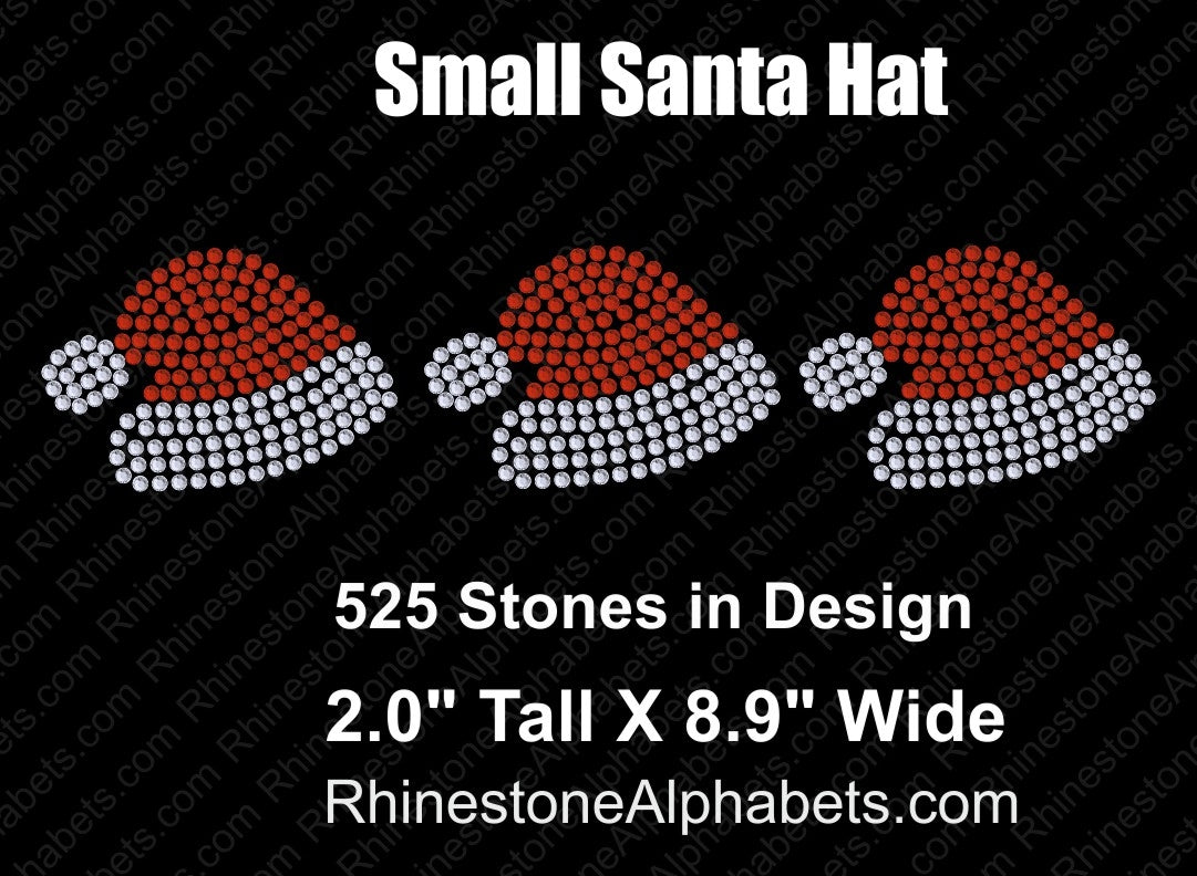 Small Santa Hat ,TTF Rhinestone Fonts & Rhinestone Designs