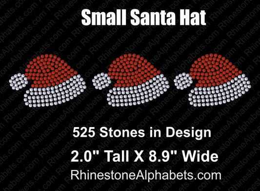 Small Santa Hat ,TTF Rhinestone Fonts & Rhinestone Designs