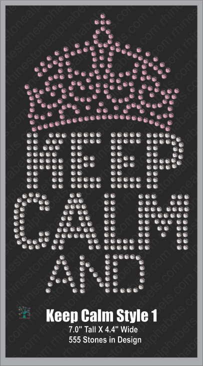 Keep Calm Style 1 ,TTF Rhinestone Fonts & Rhinestone Designs