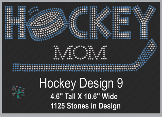 Hockey Design 9 ,TTF Rhinestone Fonts & Rhinestone Designs