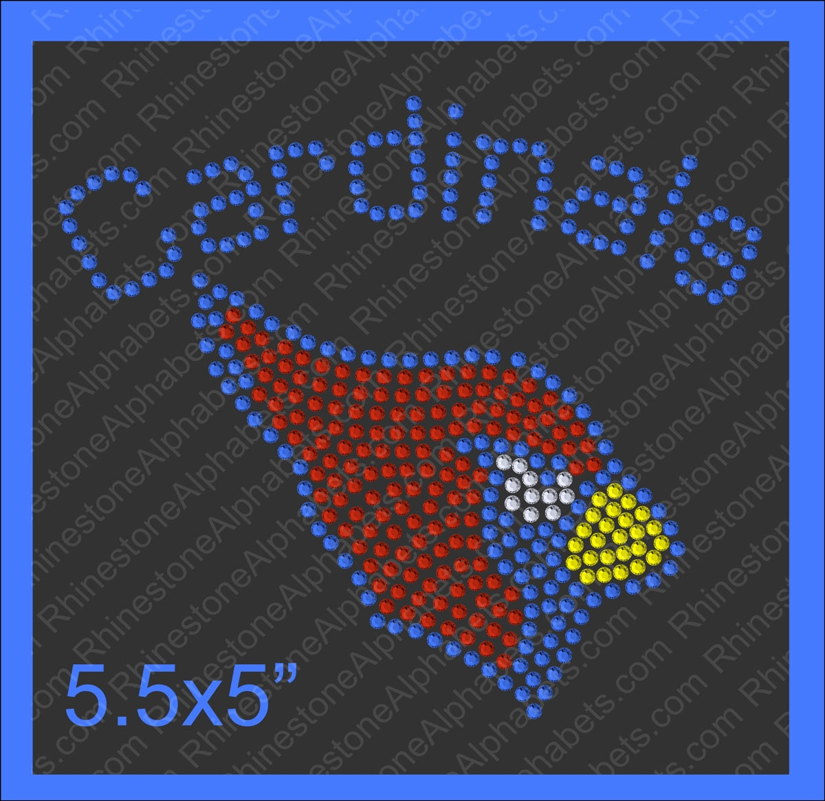 Tiny Cardinals ,TTF Rhinestone Fonts & Rhinestone Designs