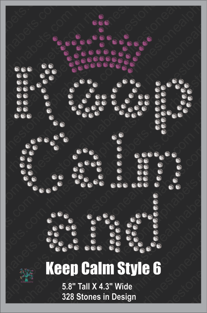 Keep Calm Style 6 ,TTF Rhinestone Fonts & Rhinestone Designs