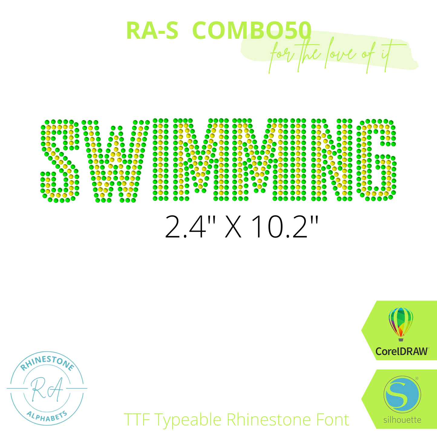 RA-S Combo 50 - RhinestoneAlphabets