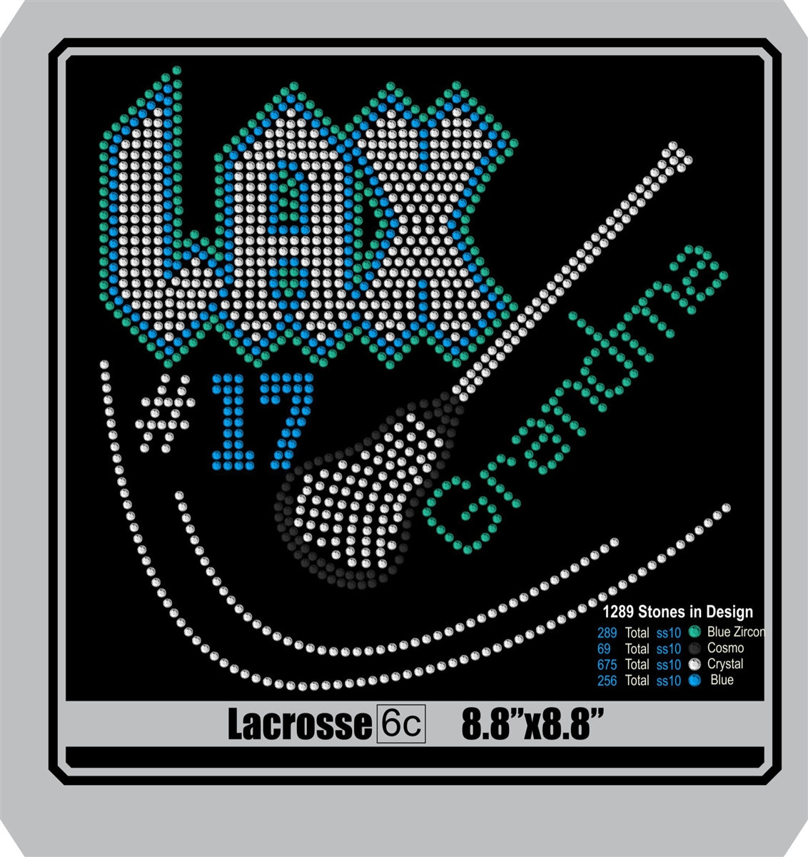 Lacrosse 6 ,TTF Rhinestone Fonts & Rhinestone Designs