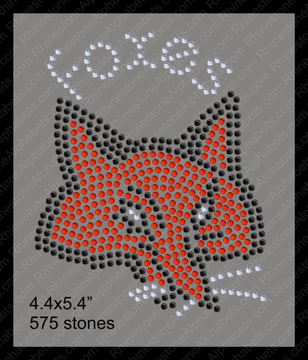 Tiny Foxes ,TTF Rhinestone Fonts & Rhinestone Designs