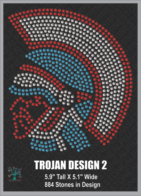 Trojan Design 2 Rhinestone TTF Alphabets and Rhinestone Designs