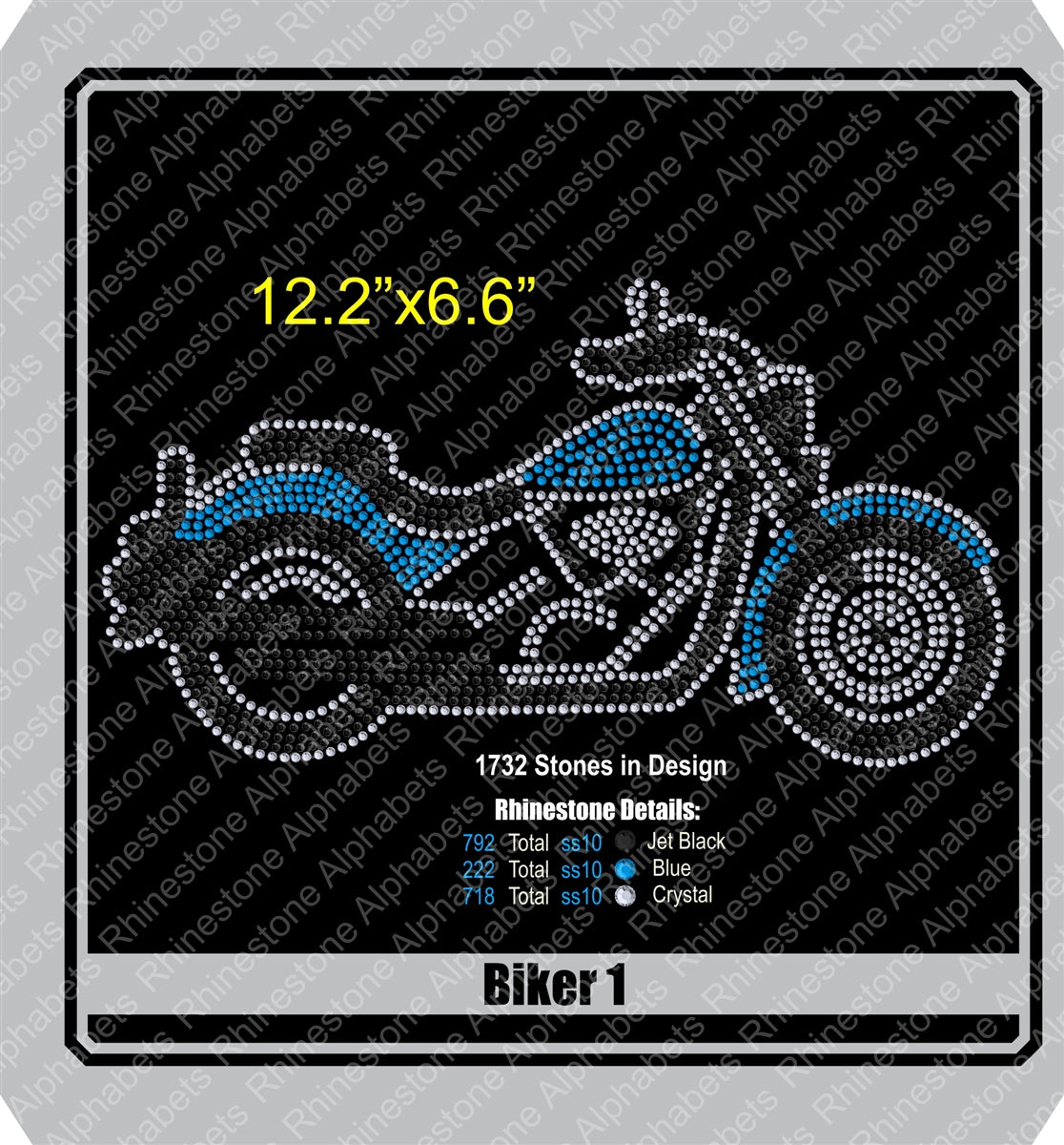 Biker1234 ,TTF Rhinestone Fonts & Rhinestone Designs