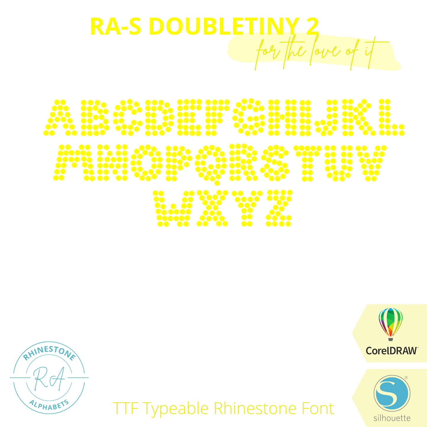 RA-S Double Tiny 2 - RhinestoneAlphabets