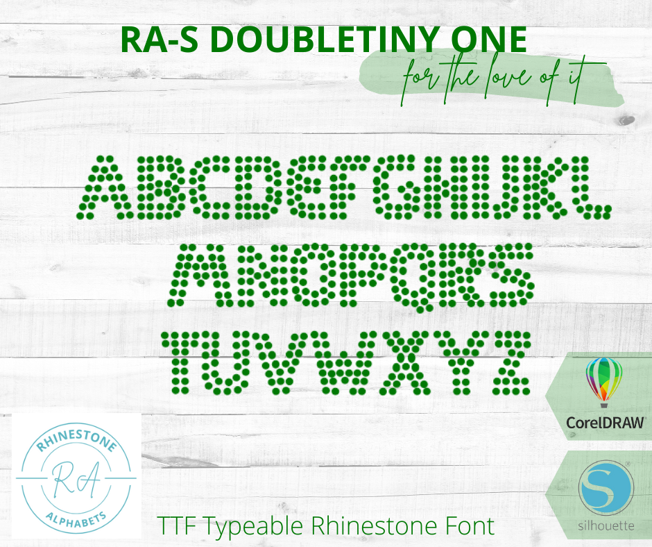 RA-S Double Tiny 1 - RhinestoneAlphabets