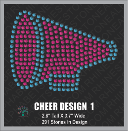 Cheer Design 1 ,TTF Rhinestone Fonts & Rhinestone Designs