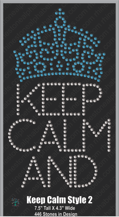 Keep Calm Style 2 ,TTF Rhinestone Fonts & Rhinestone Designs