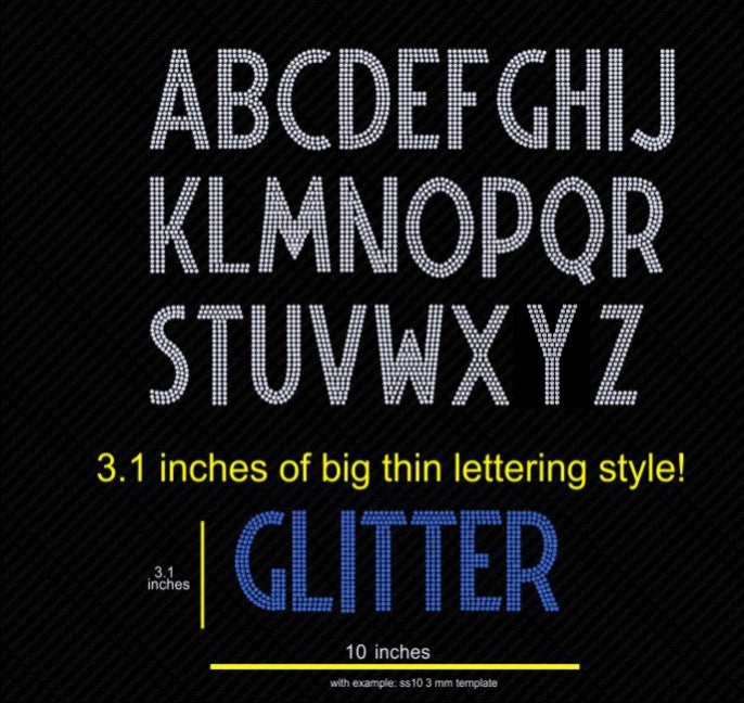 HotFix Round3b ,TTF Rhinestone Fonts & Rhinestone Designs