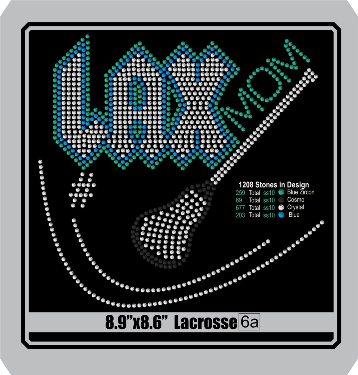 Lacrosse 6 ,TTF Rhinestone Fonts & Rhinestone Designs