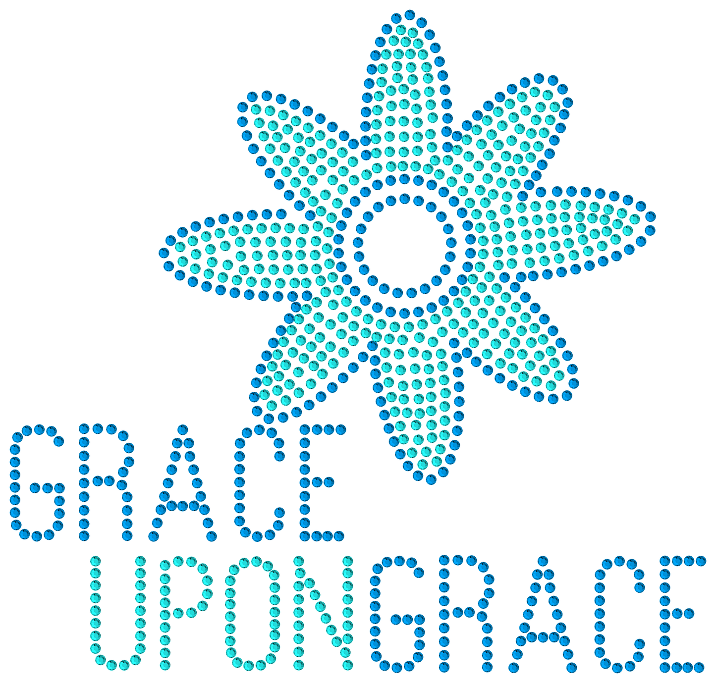 Cricut Sized Grace Design - RhinestoneAlphabets
