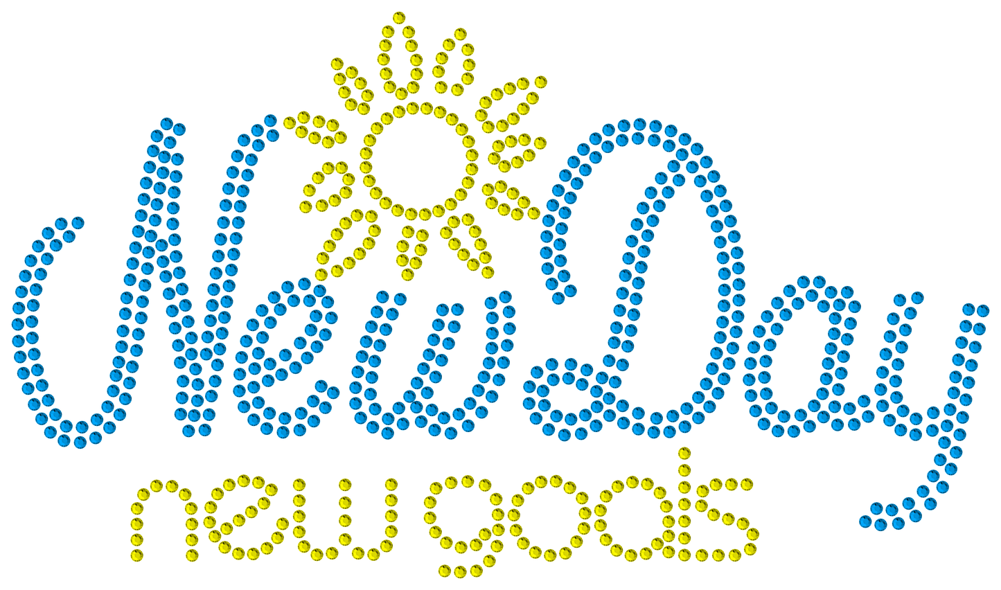 Cricut Design: New Day New Goals - RhinestoneAlphabets