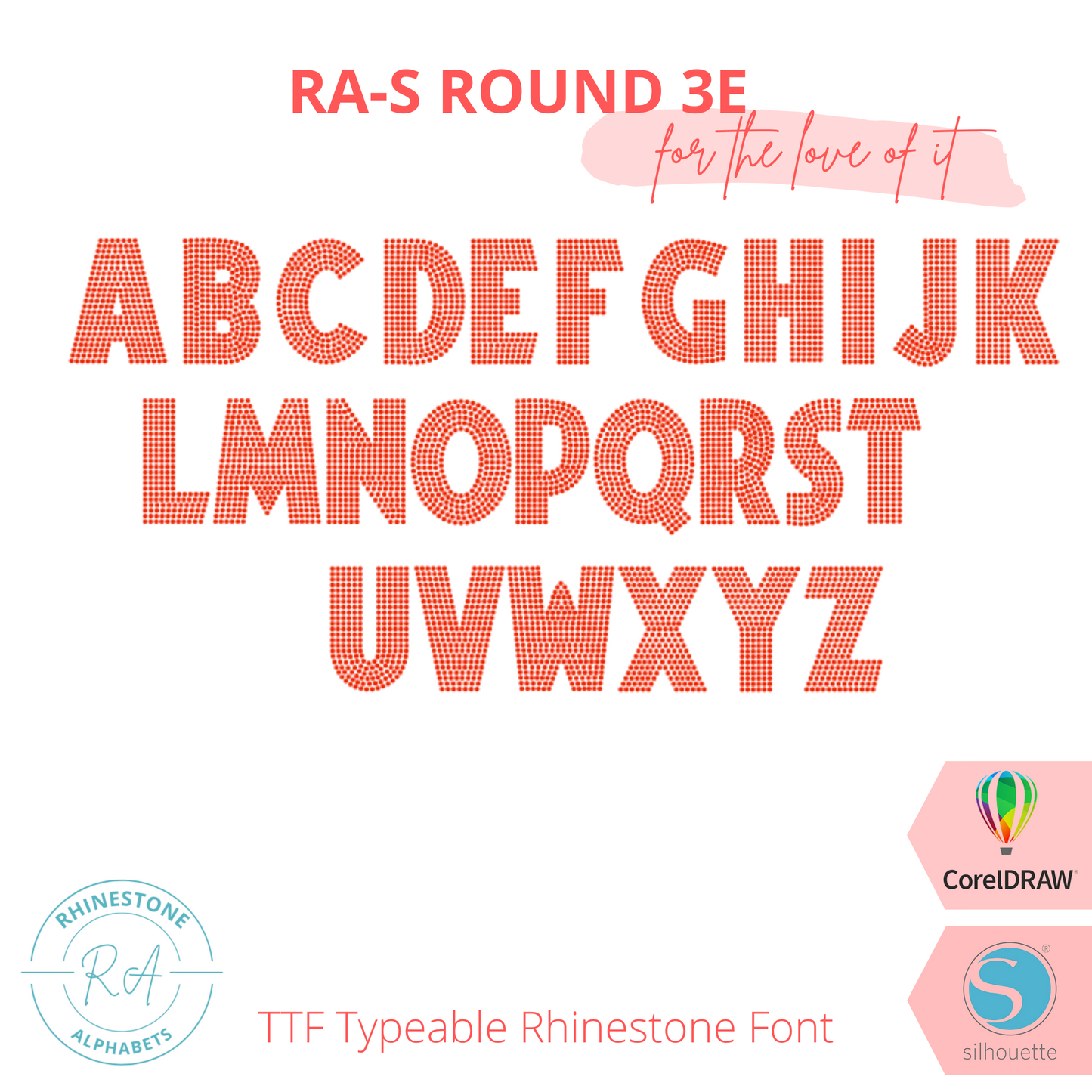 RA-S Round 3E - RhinestoneAlphabets