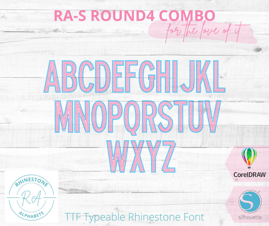 RA-S Round 4 Combo - RhinestoneAlphabets