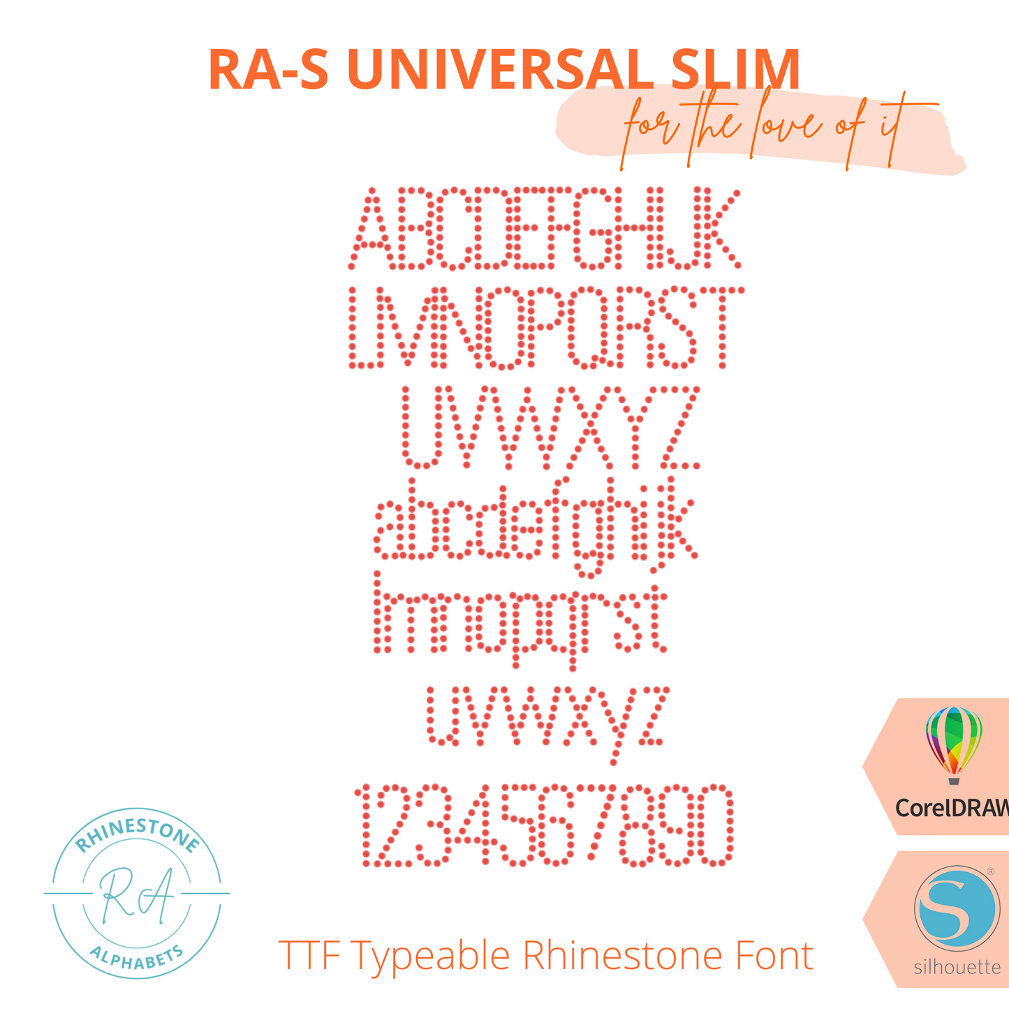 RA-S Universal Slim - RhinestoneAlphabets