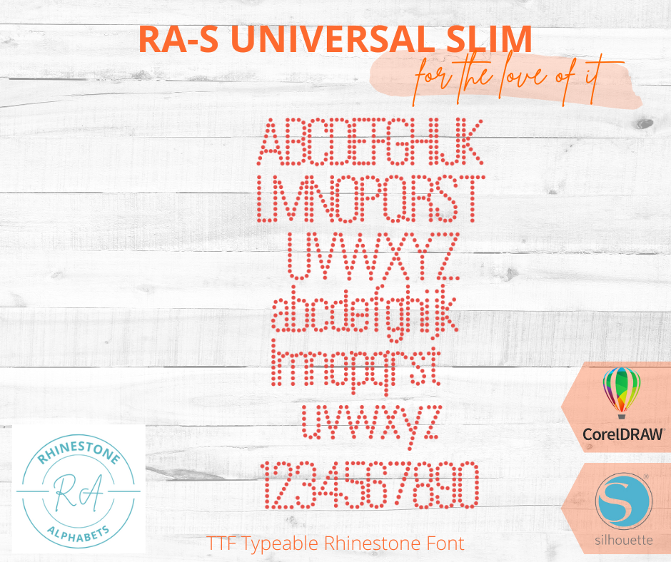 RA-S Universal Slim - RhinestoneAlphabets