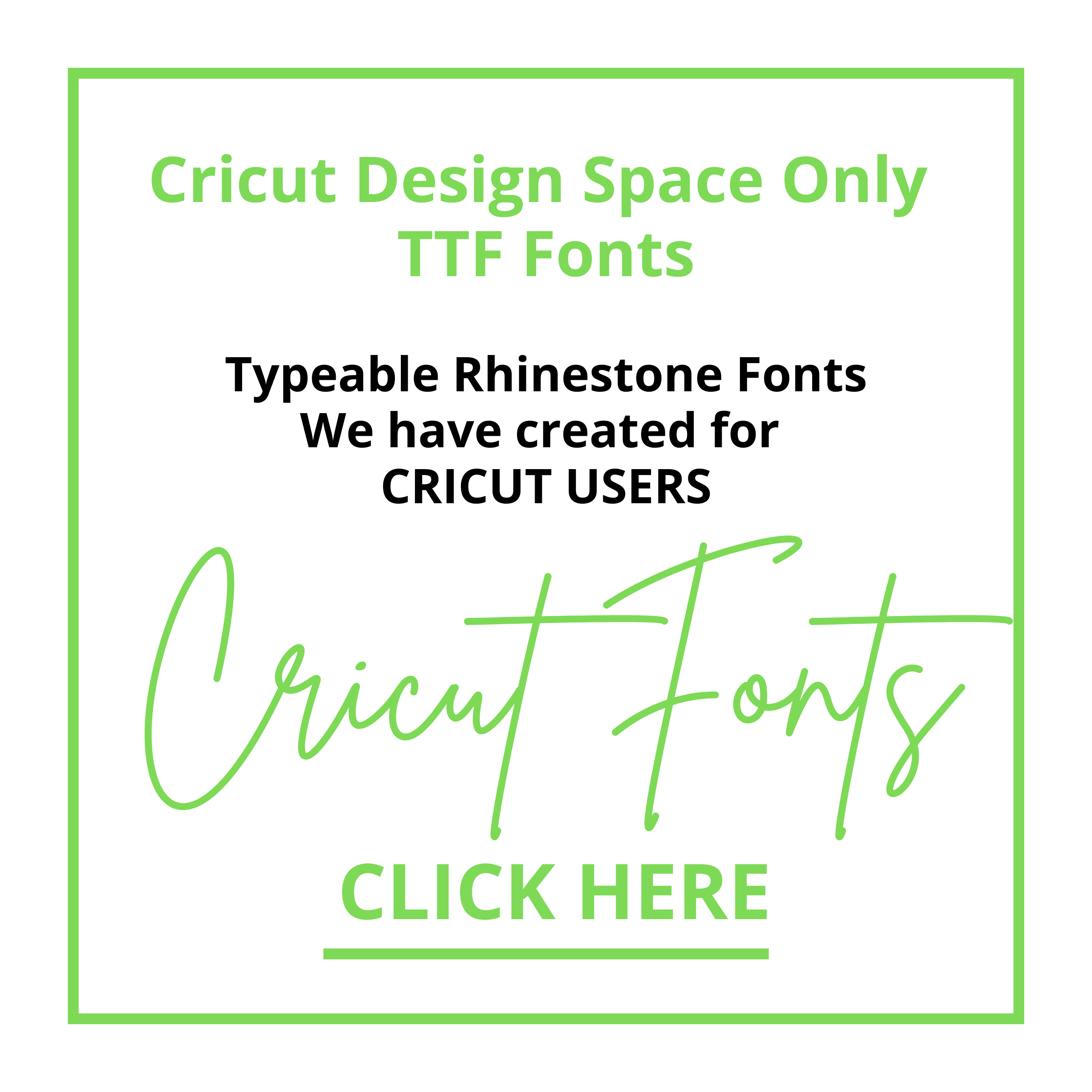 cricut fonts – RhinestoneAlphabets