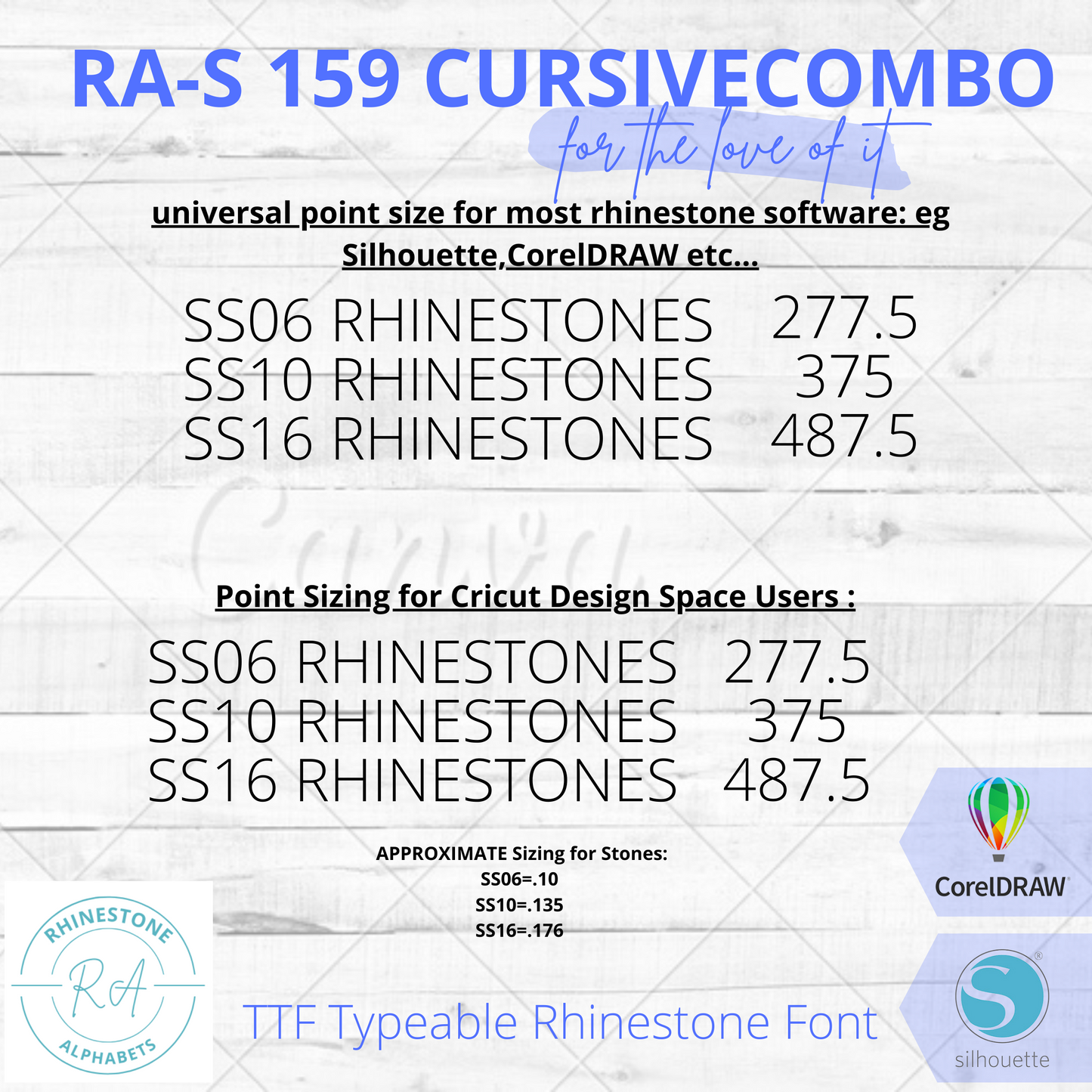 RA-S 159 Cursive Combo