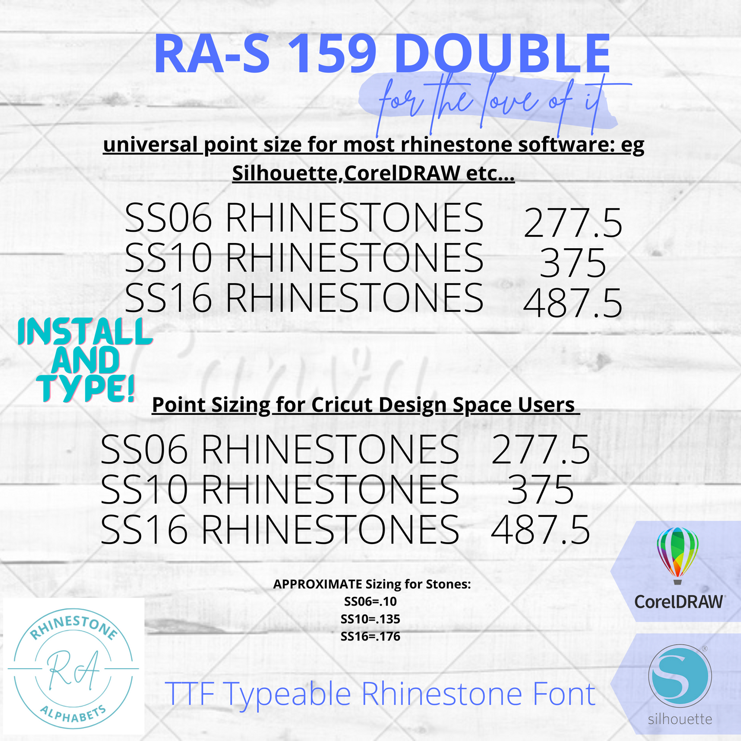 RA-S 159 Cursive Double