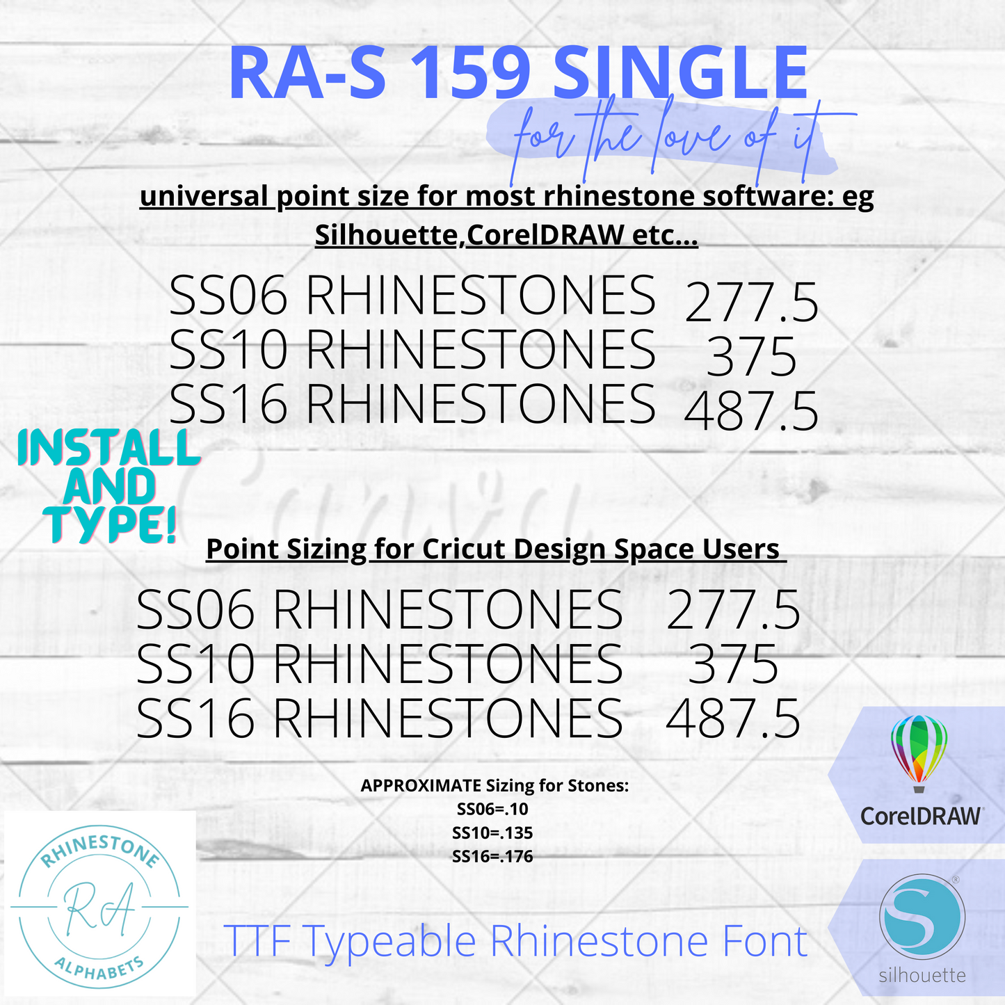 RA-S 159 Cursive Single