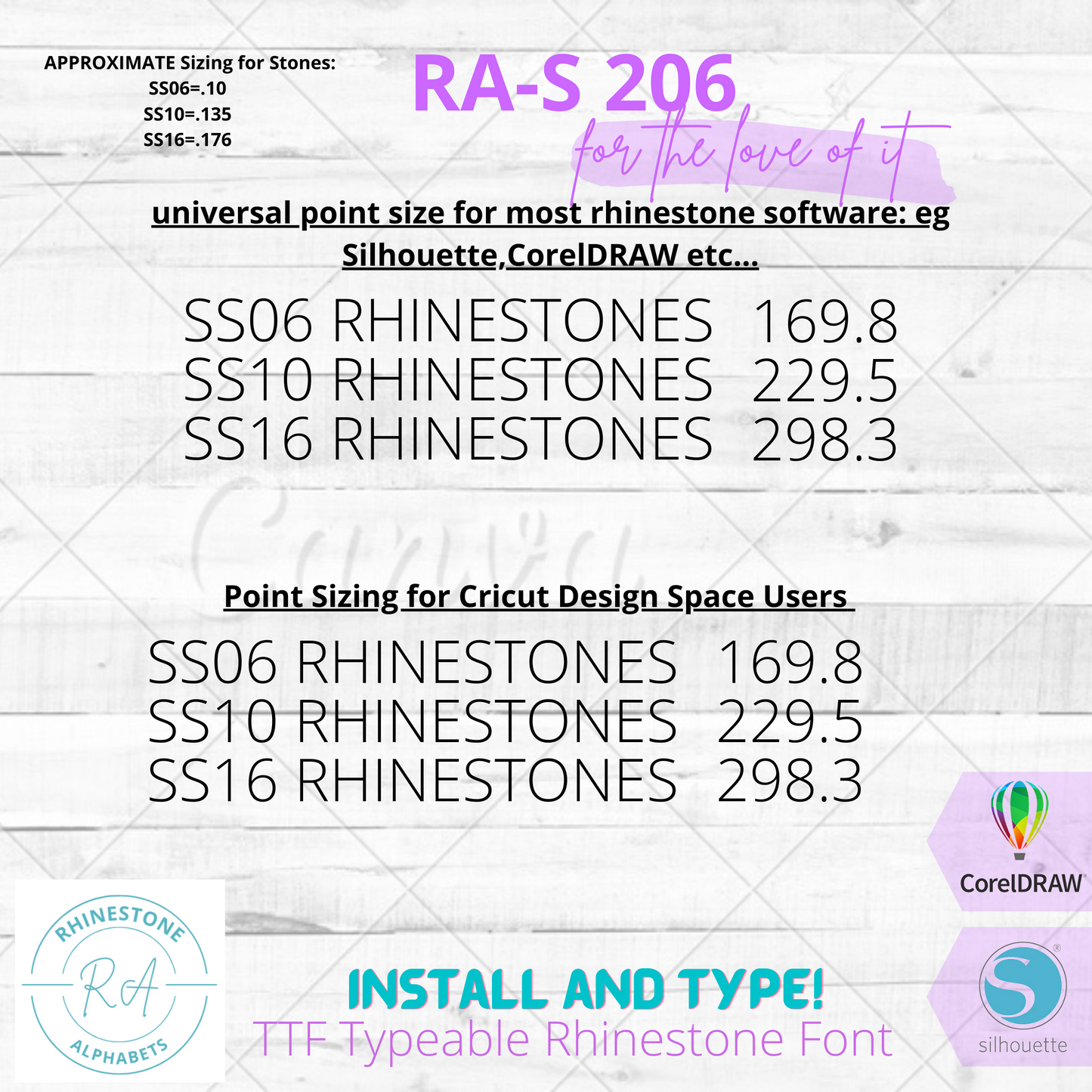 RA-S 206  This is a Cursive Font Extrordinaire!