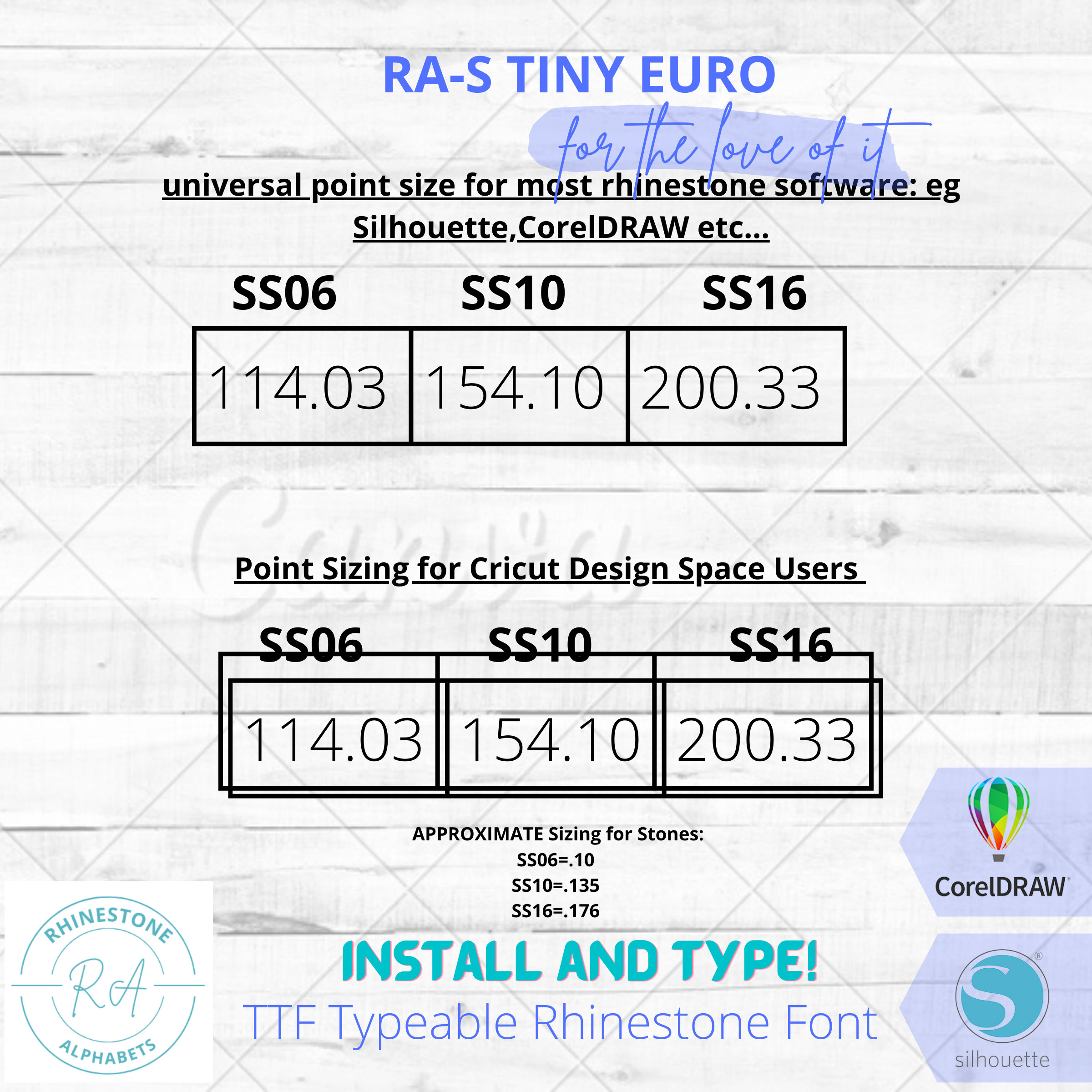 1 Inch Fonts – RhinestoneAlphabets