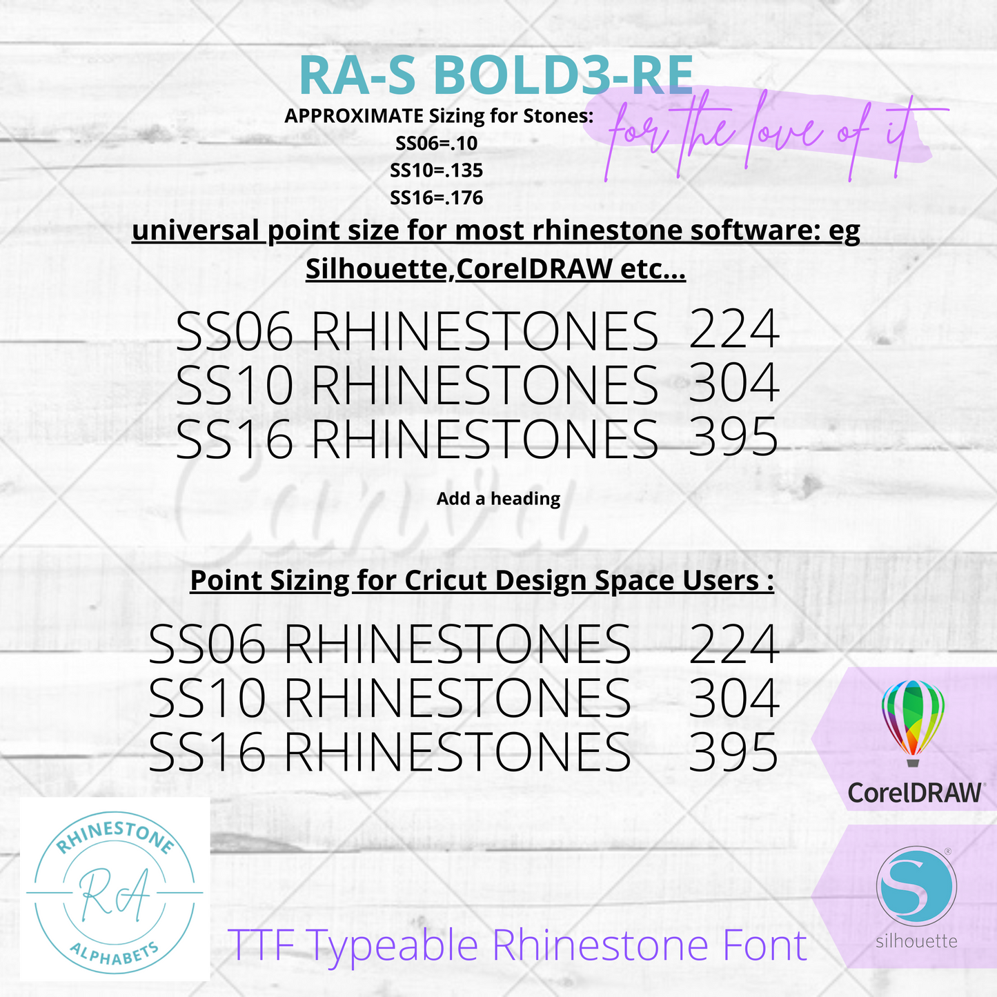 RA-S Bold3-RE  TTF Rhinestone Font