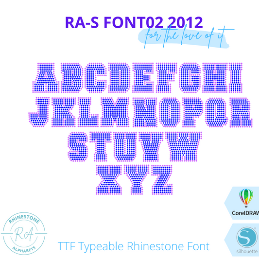 RA-S Font02 2012 - RhinestoneAlphabets