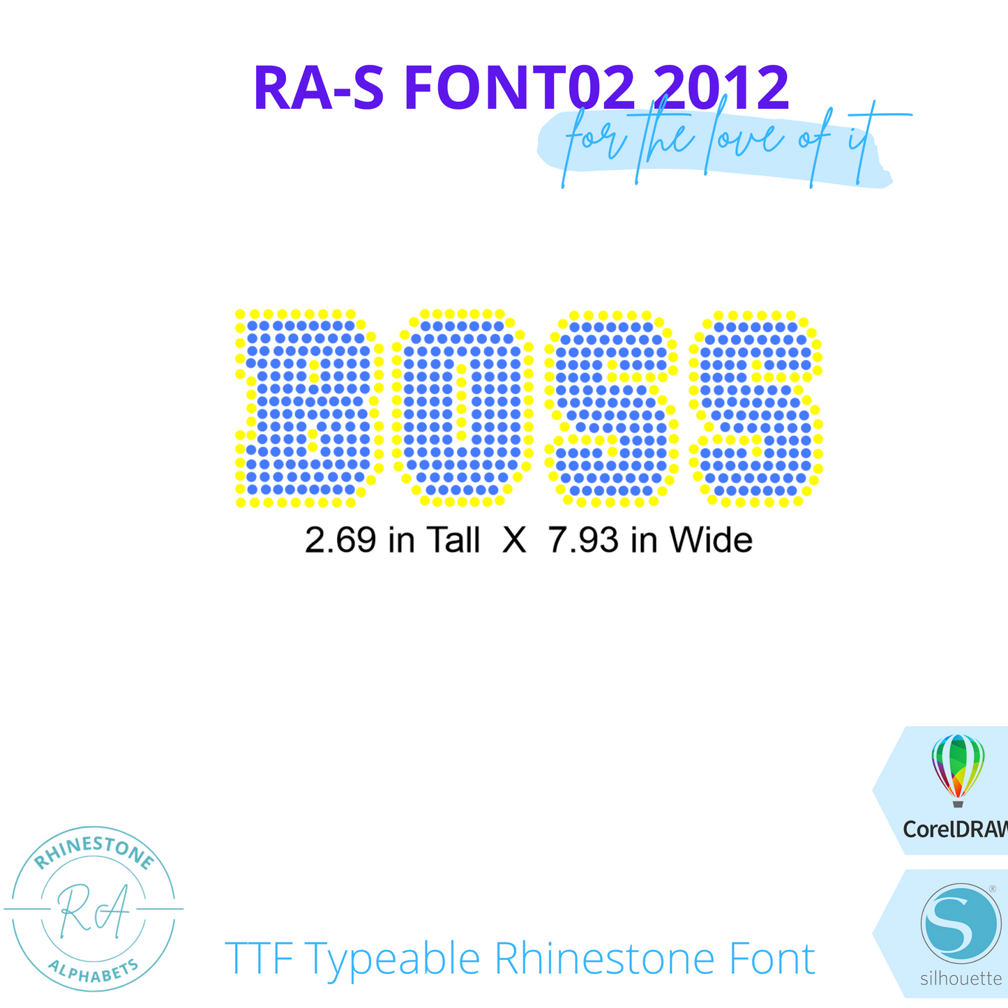 RA-S Font02 2012 - RhinestoneAlphabets