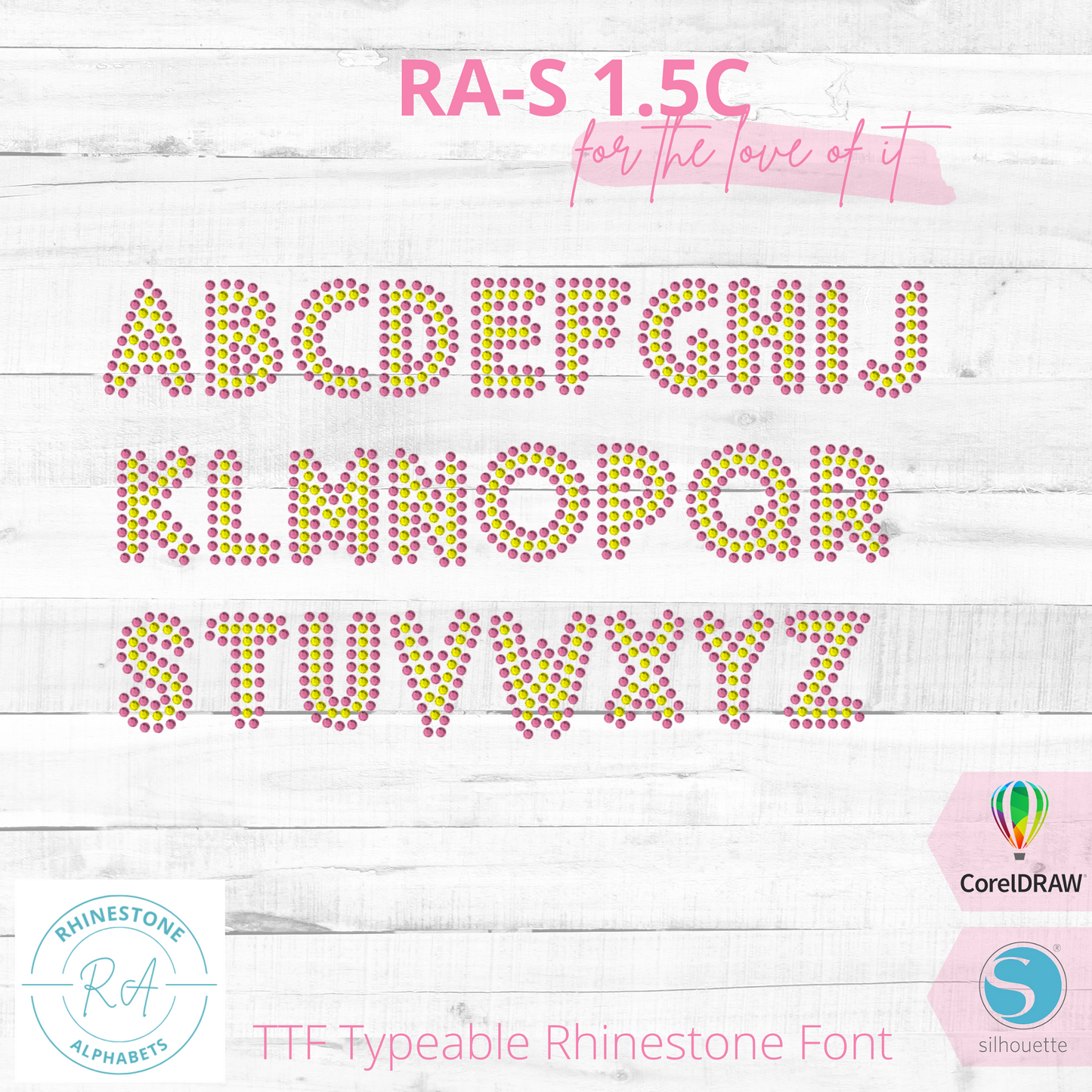 RA-S Round 1.5C - RhinestoneAlphabets