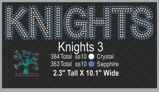 Knights 3 ,TTF Rhinestone Fonts & Rhinestone Designs