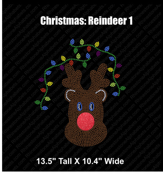 Christmas Reindeer 1...coming soon ,TTF Rhinestone Fonts & Rhinestone Designs