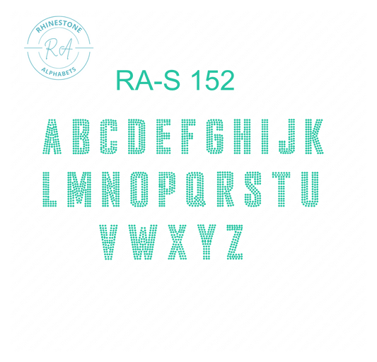 RA-S 152 - RhinestoneAlphabets