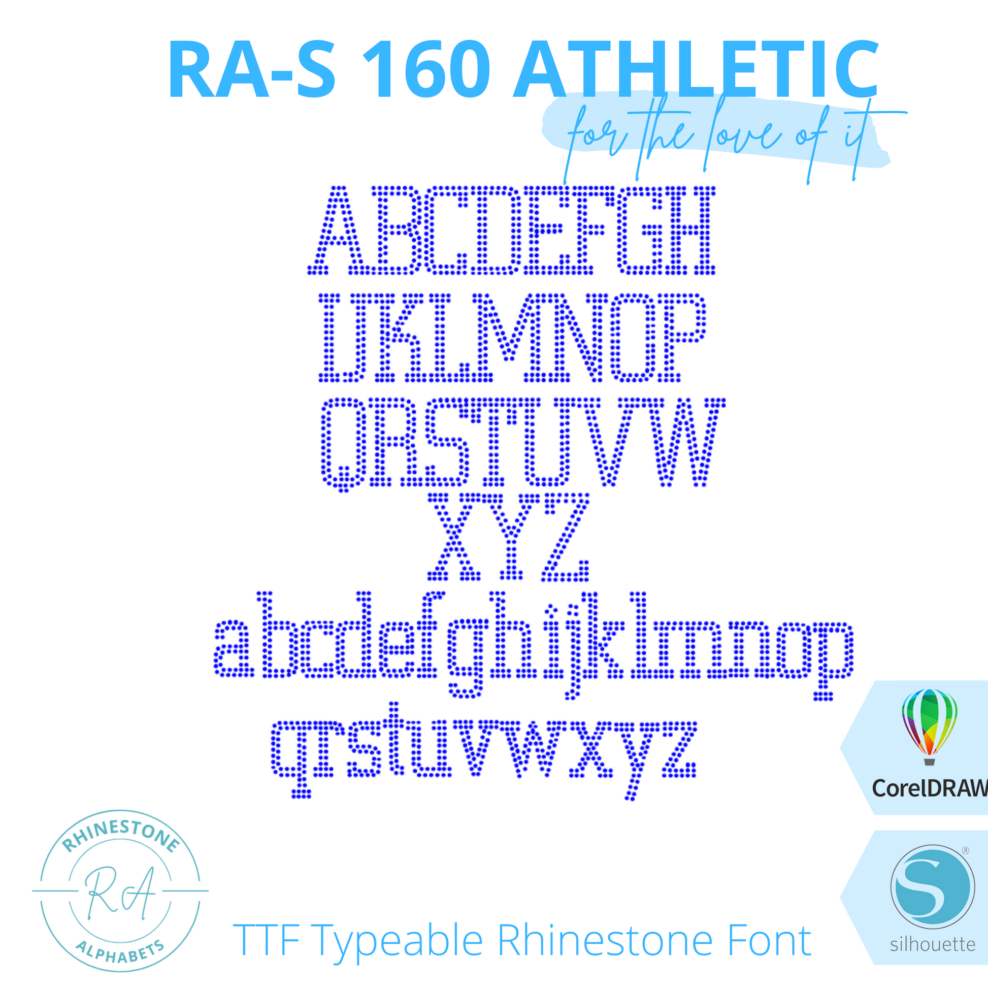RA-S 160 Athletic - RhinestoneAlphabets
