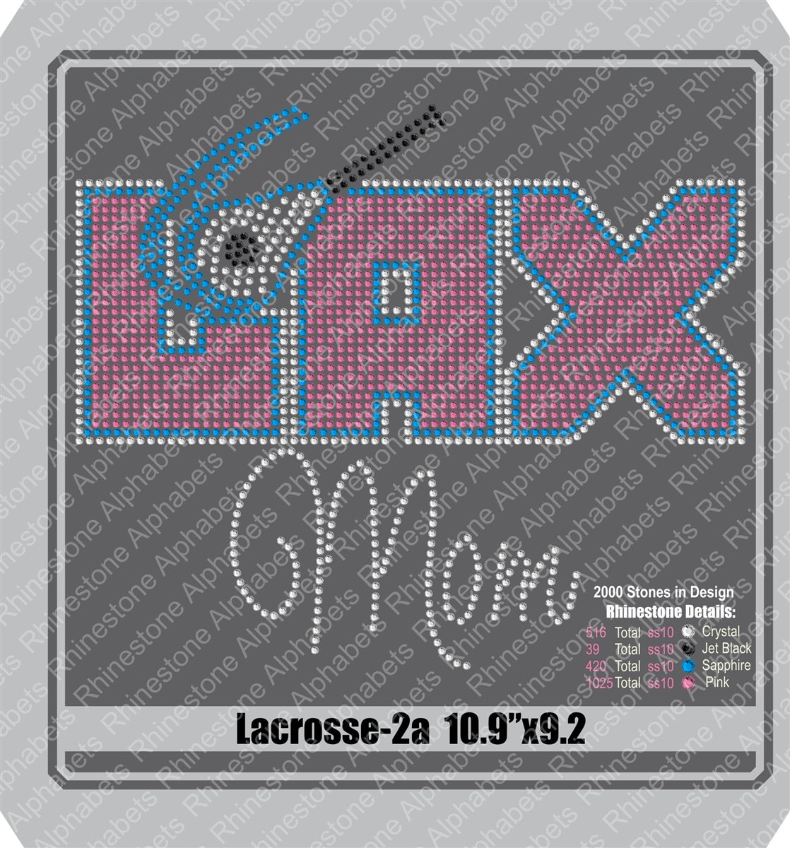 Lacrosse 2 Mom & Lacrosse 2 Girl ,TTF Rhinestone Fonts & Rhinestone Designs