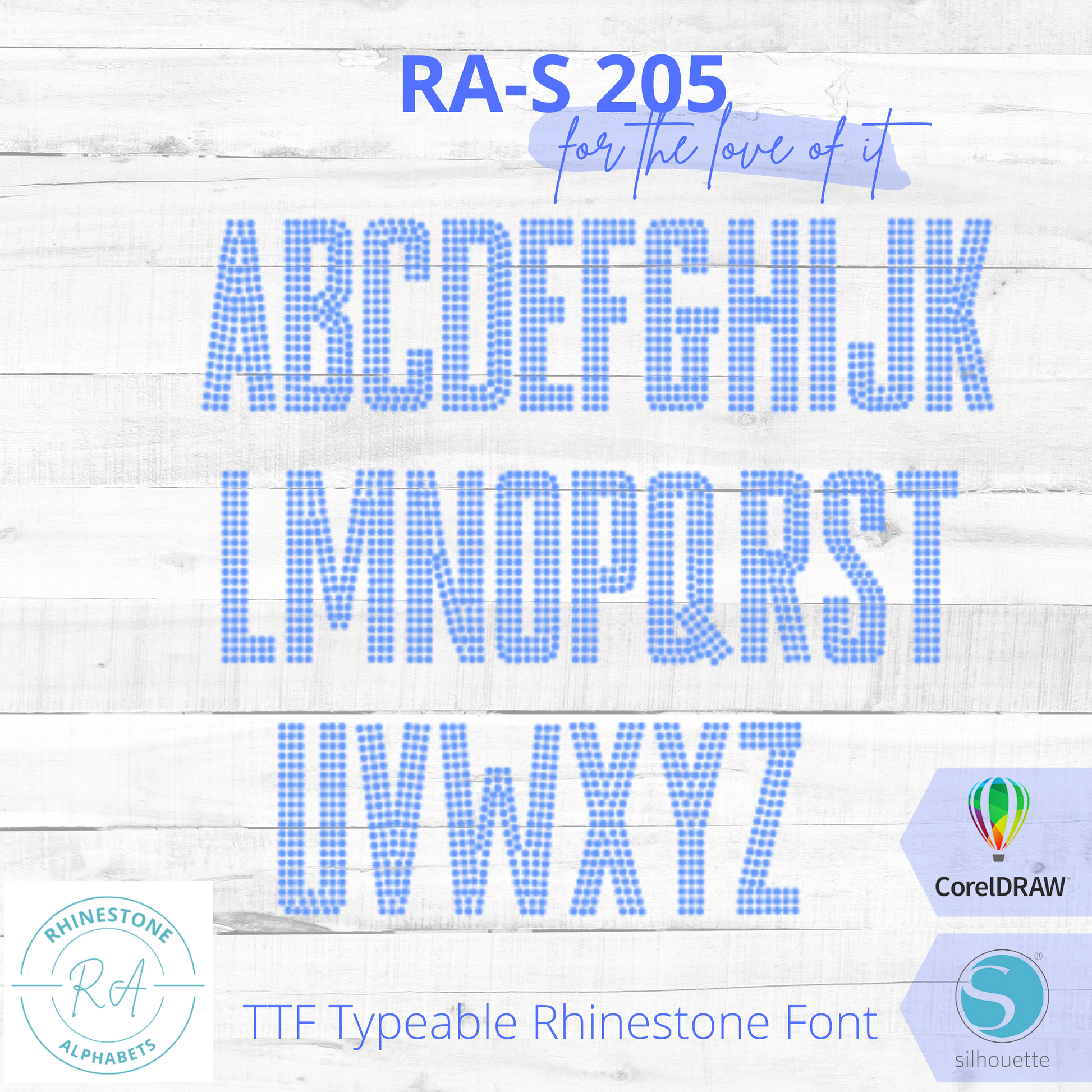 RA-S 205 - RhinestoneAlphabets