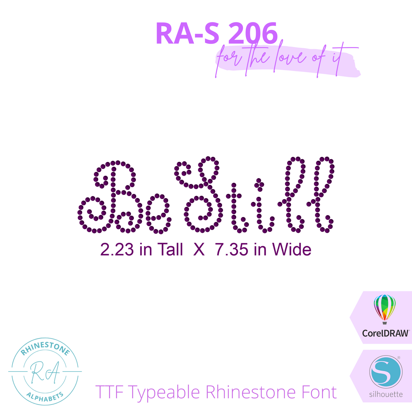 RA-S 206 - RhinestoneAlphabets