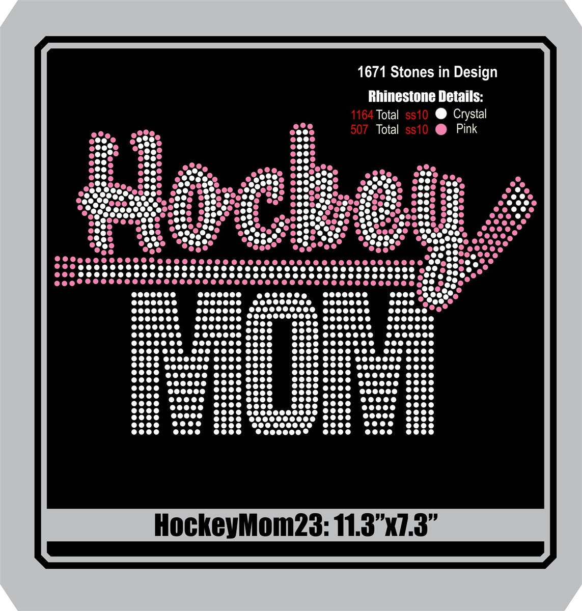 Hockey Mom 23 ,TTF Rhinestone Fonts & Rhinestone Designs