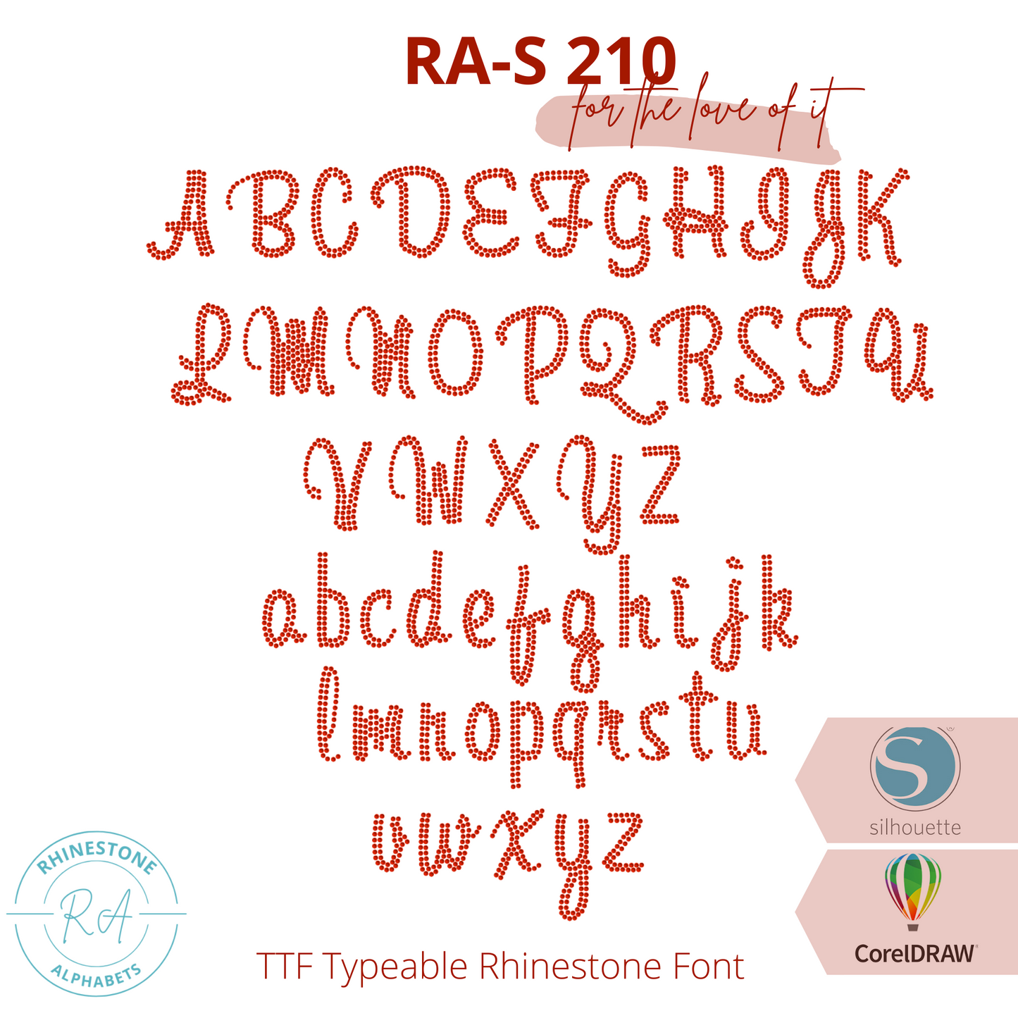 RA-S 210 - RhinestoneAlphabets