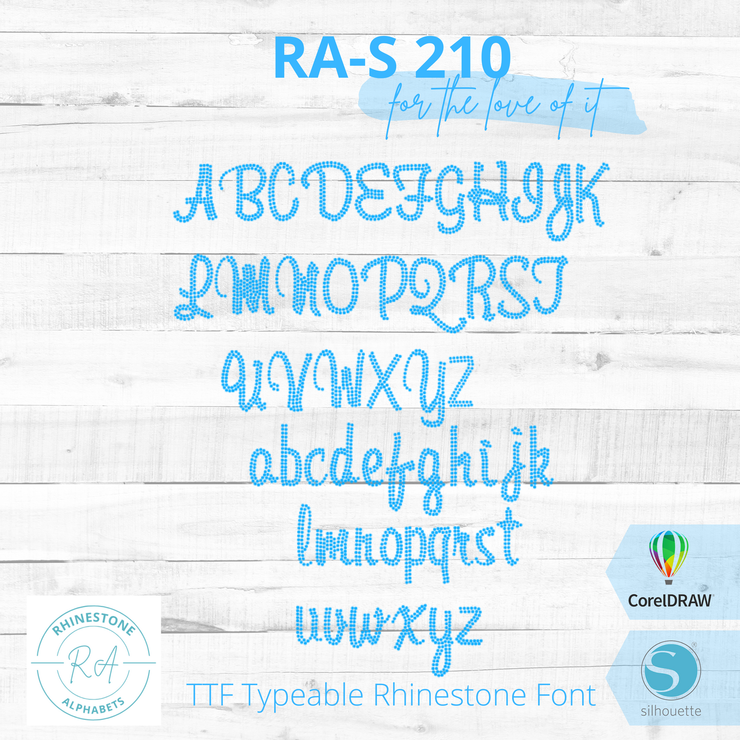 RA-S 210 - RhinestoneAlphabets