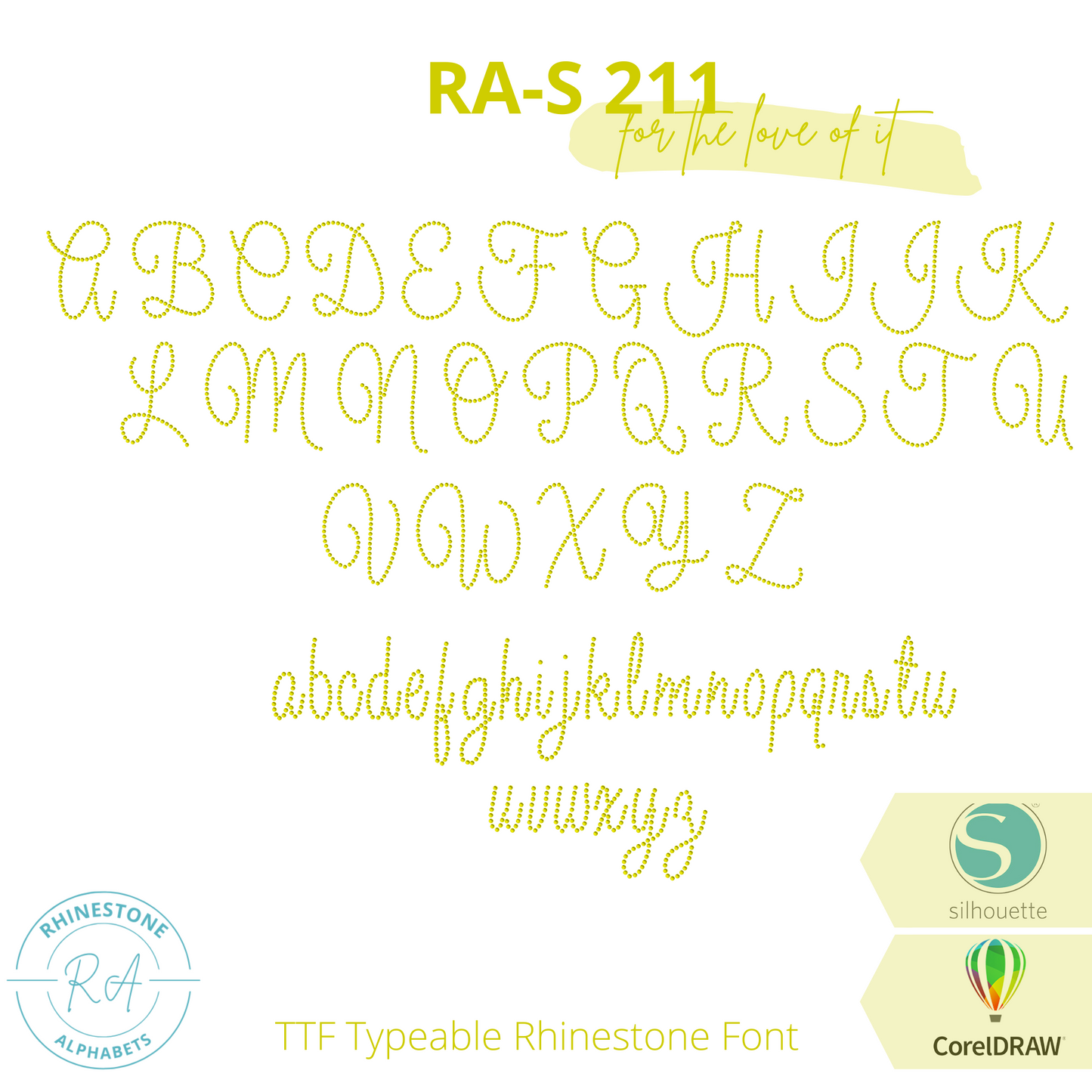 RA-S 211 - RhinestoneAlphabets