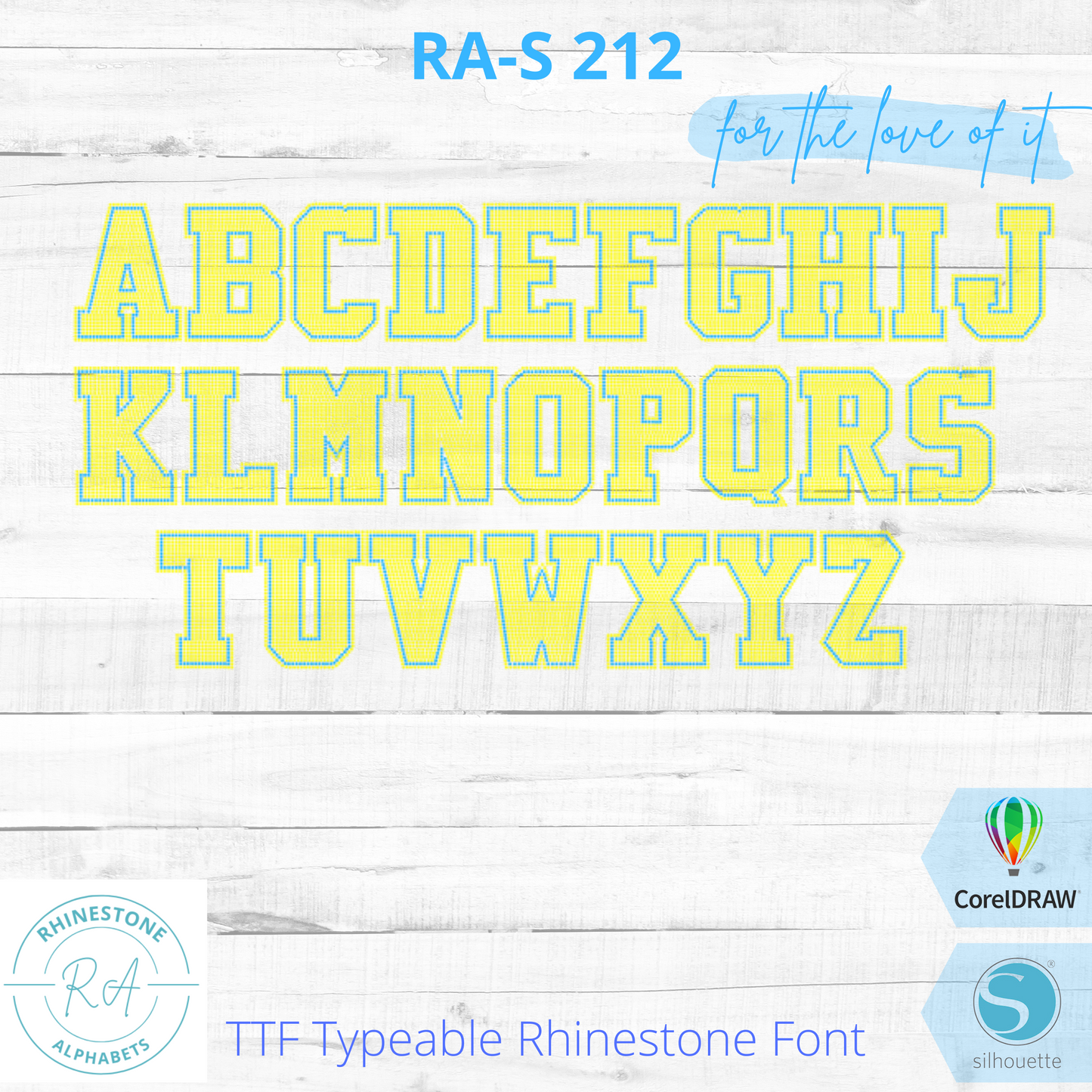 RA-S 212 - RhinestoneAlphabets