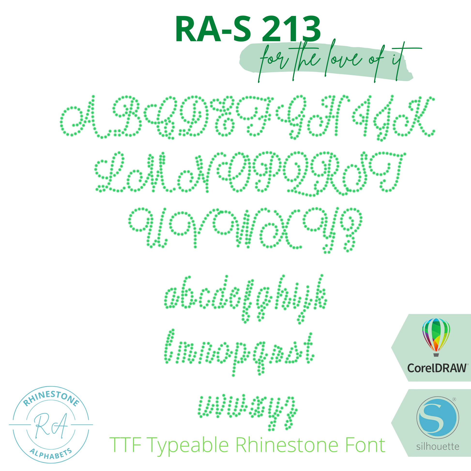 RA-S 213 - RhinestoneAlphabets