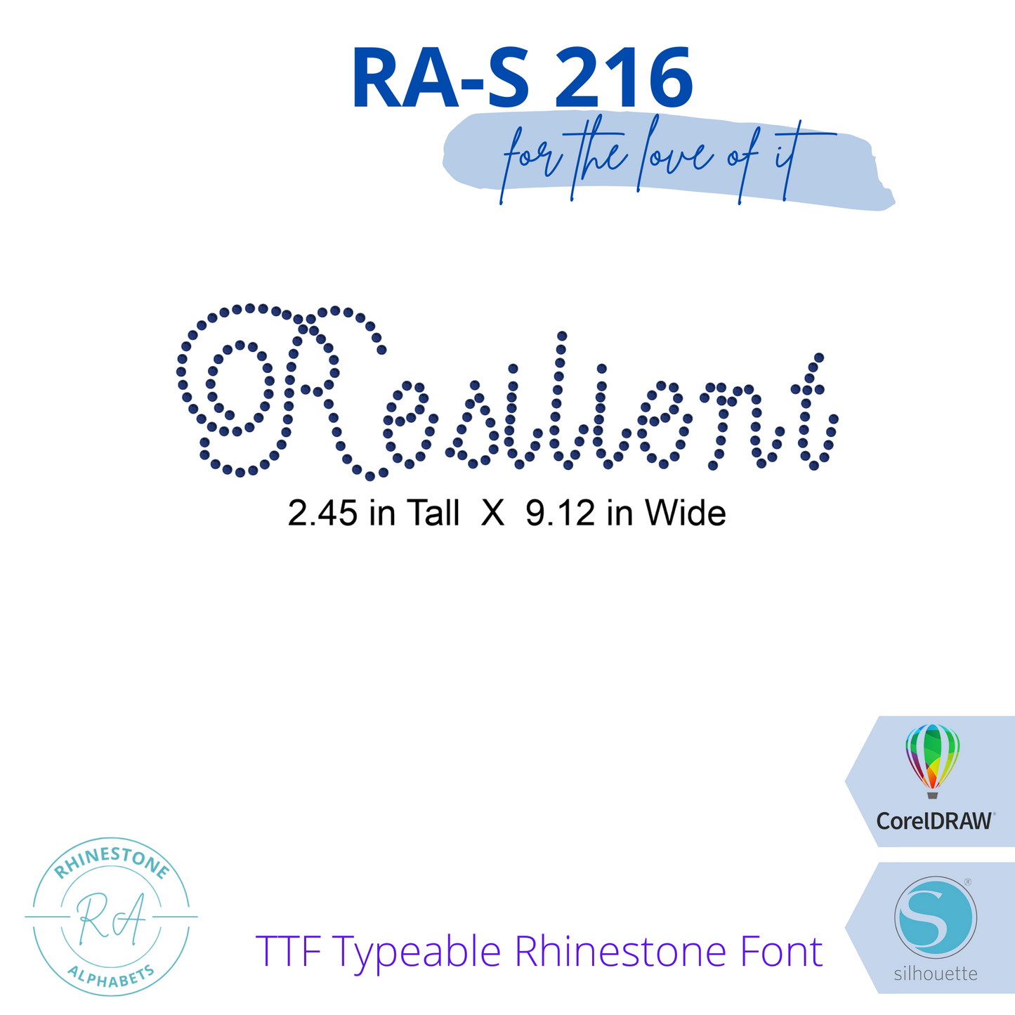 RA-S 216 - RhinestoneAlphabets