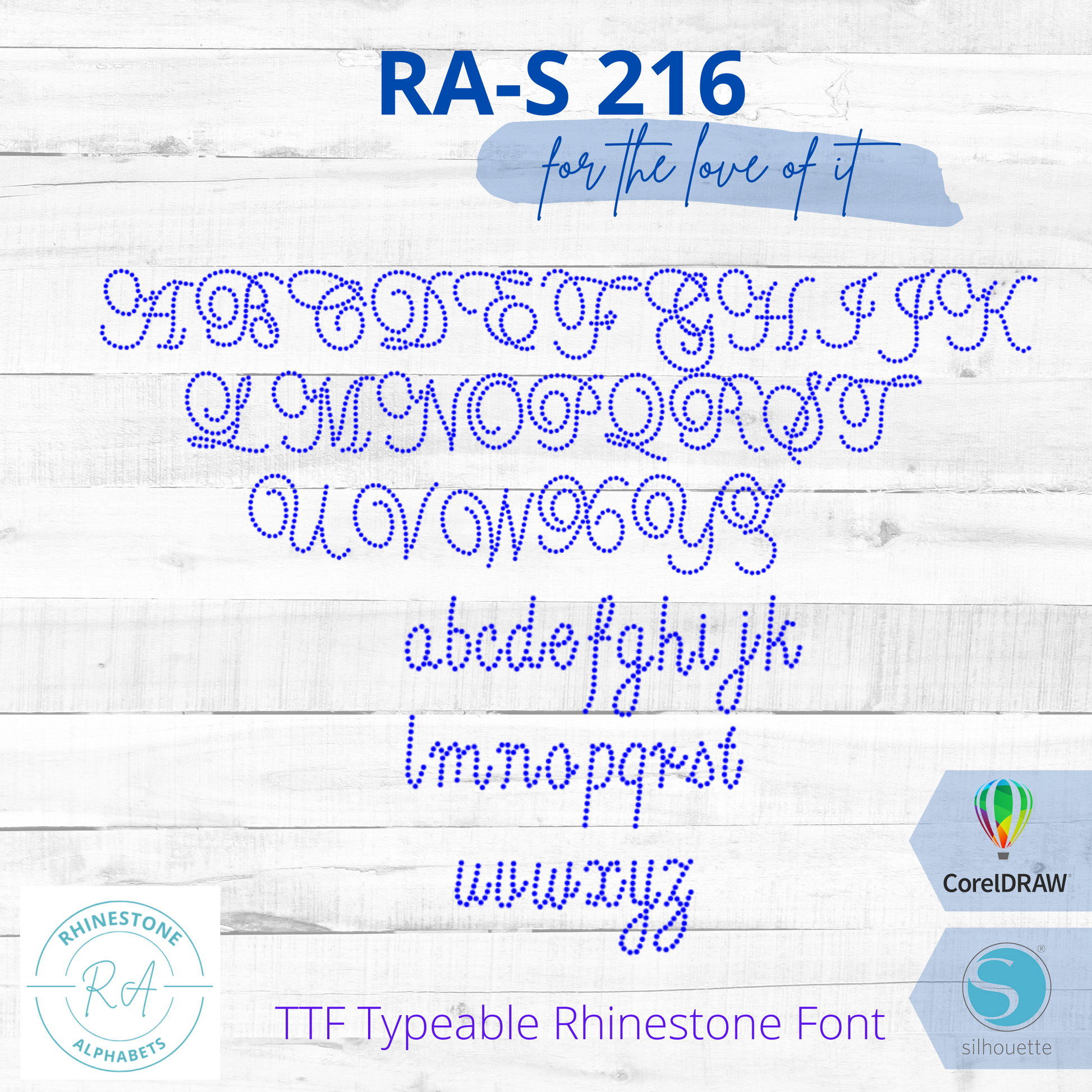 RA-S 216 - RhinestoneAlphabets