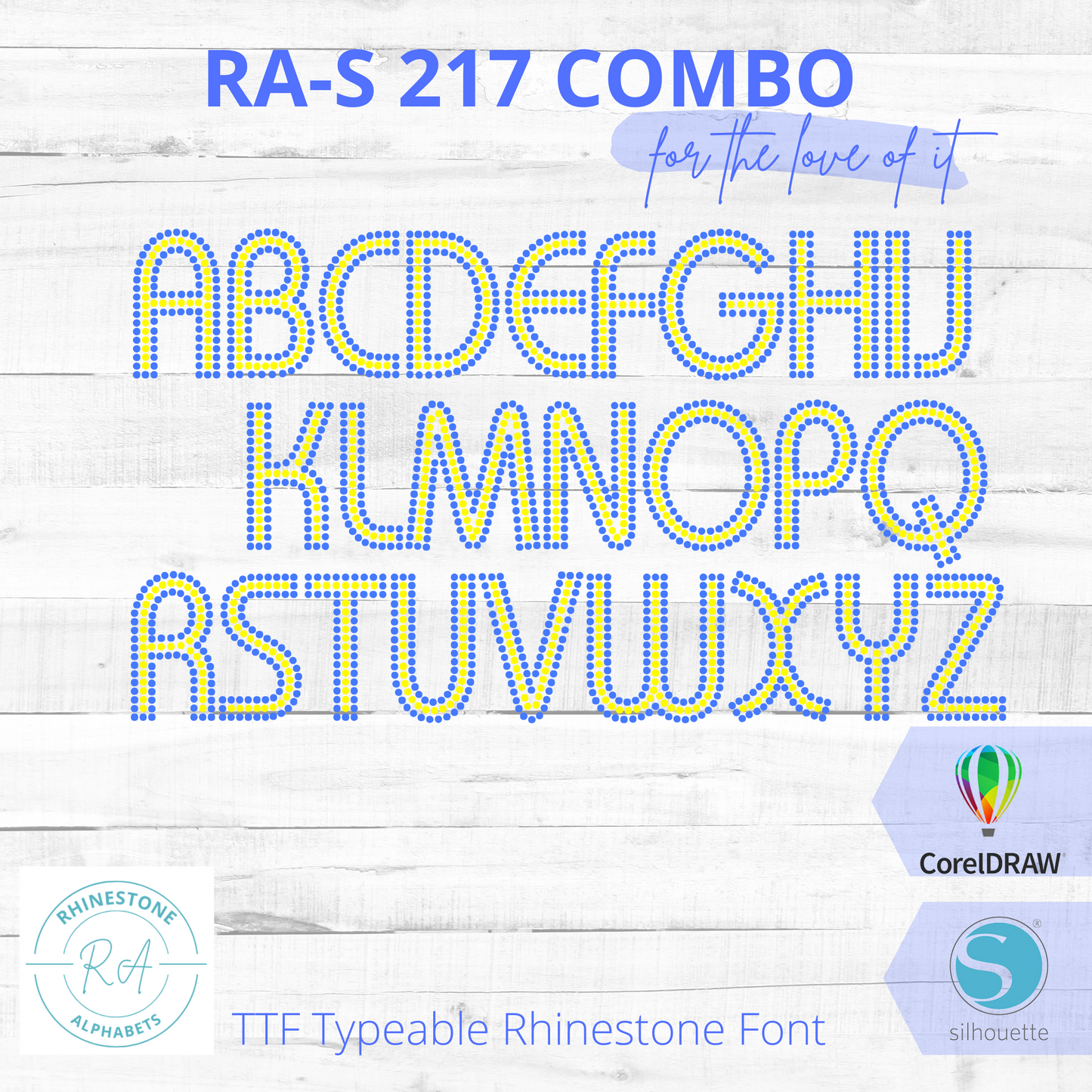 RA-S 217 Combo - RhinestoneAlphabets