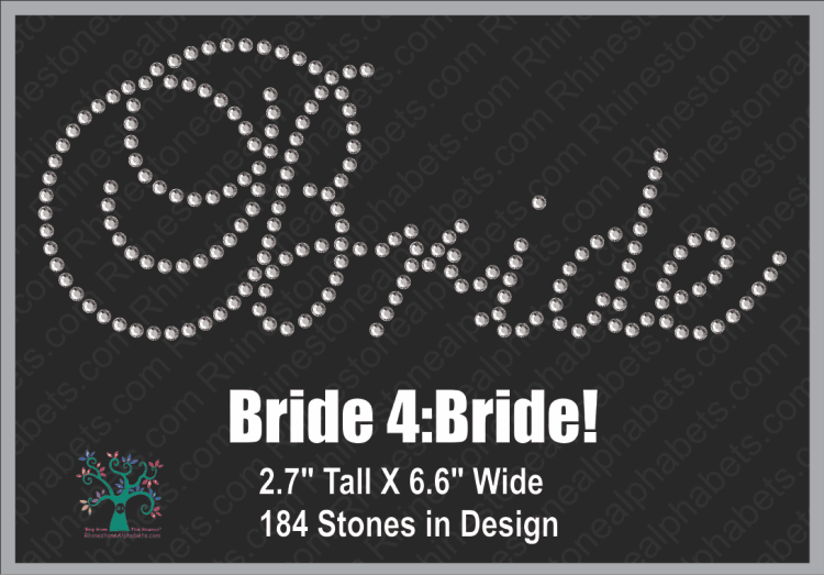 Bride 4: Bride ,TTF Rhinestone Fonts & Rhinestone Designs